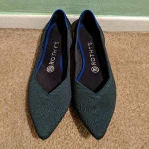 Emerald Green Pointed Rothys